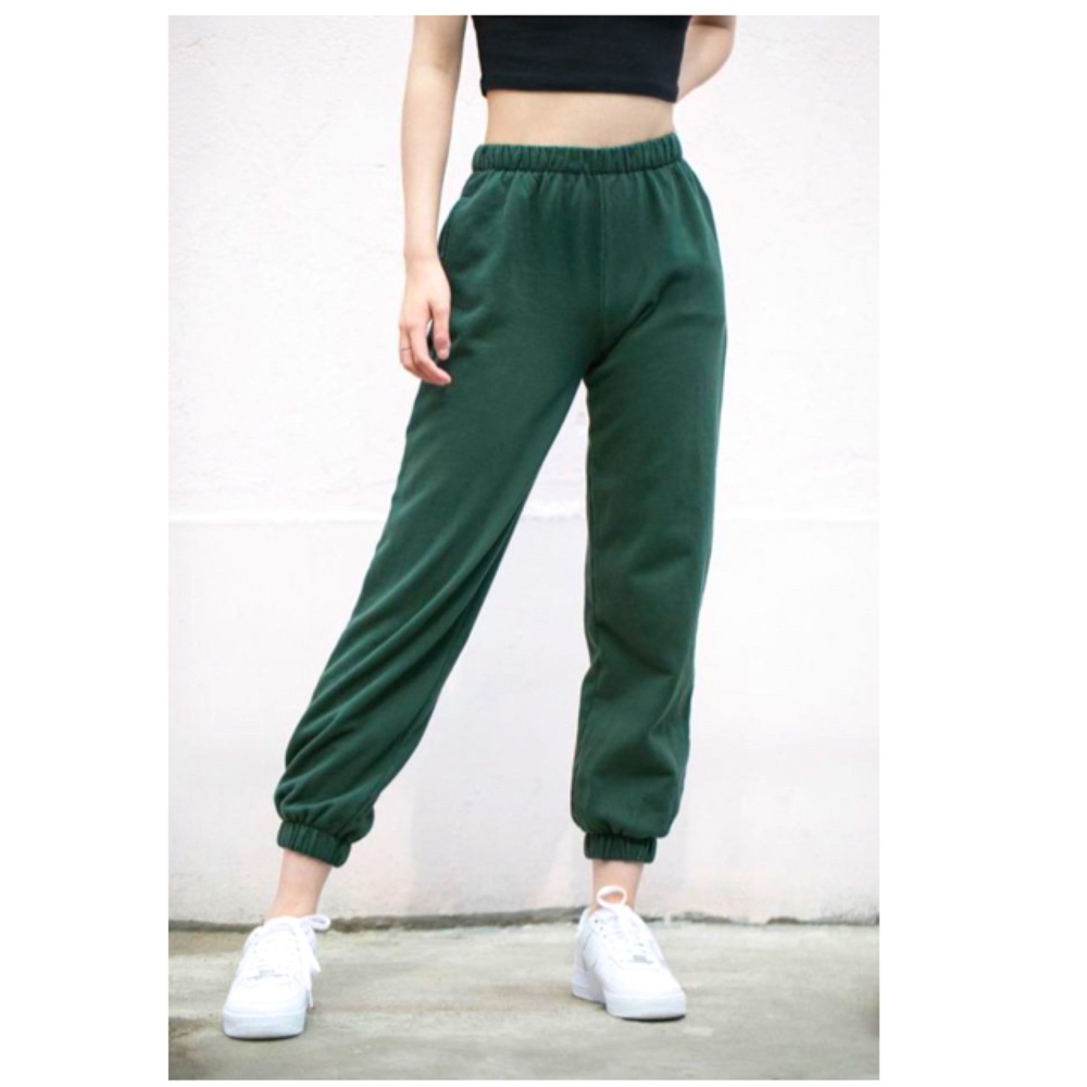 Brandy Melville Dark green sweatpants